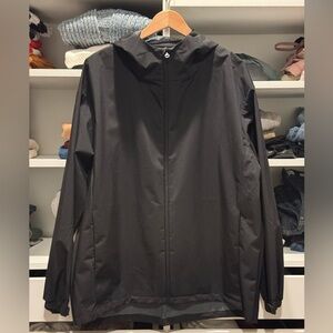 Muji Men's Black Windbreaker Jacket
